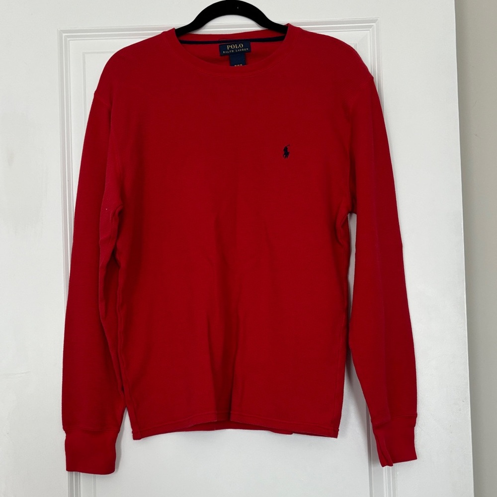 Polo by Ralph Lauren Men's Vibrant Red Crewneck Sweater
